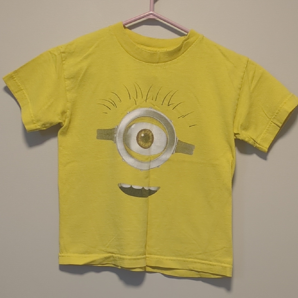 Despicable Me Yellow Minion Kids T-Shirt Size 6